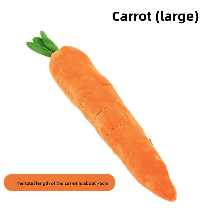 Carrot dog toy plush