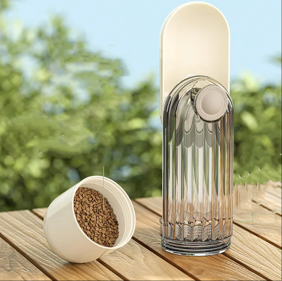 2-in-1 Portable Pet Water Bottle & Bowl โ Travel-Friendly Dog Drinking Cup