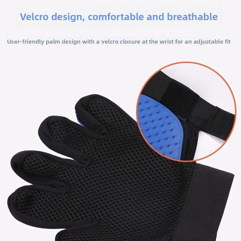 Pet Grooming Glove for Cats and Dogs