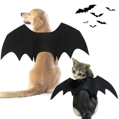 Pet Halloween Bat Wings Costume