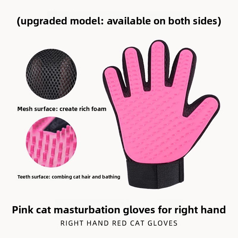 Pet Grooming Glove for Cats and Dogs
