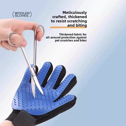 Pet Grooming Glove for Cats and Dogs