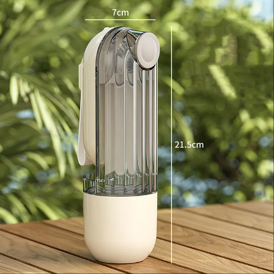 2-in-1 Portable Pet Water Bottle & Bowl – Travel-Friendly Dog Drinking Cup