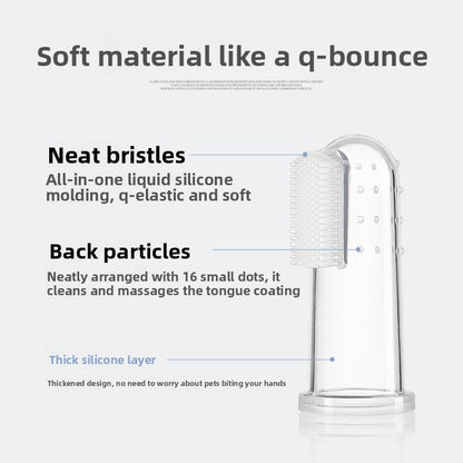 Pet Finger Toothbrush and Storage Box Oral Care Kit
