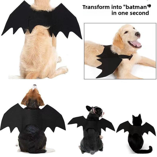 Pet Halloween Bat Wings Costume