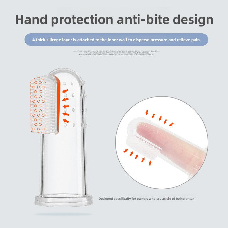 Pet Finger Toothbrush and Storage Box Oral Care Kit