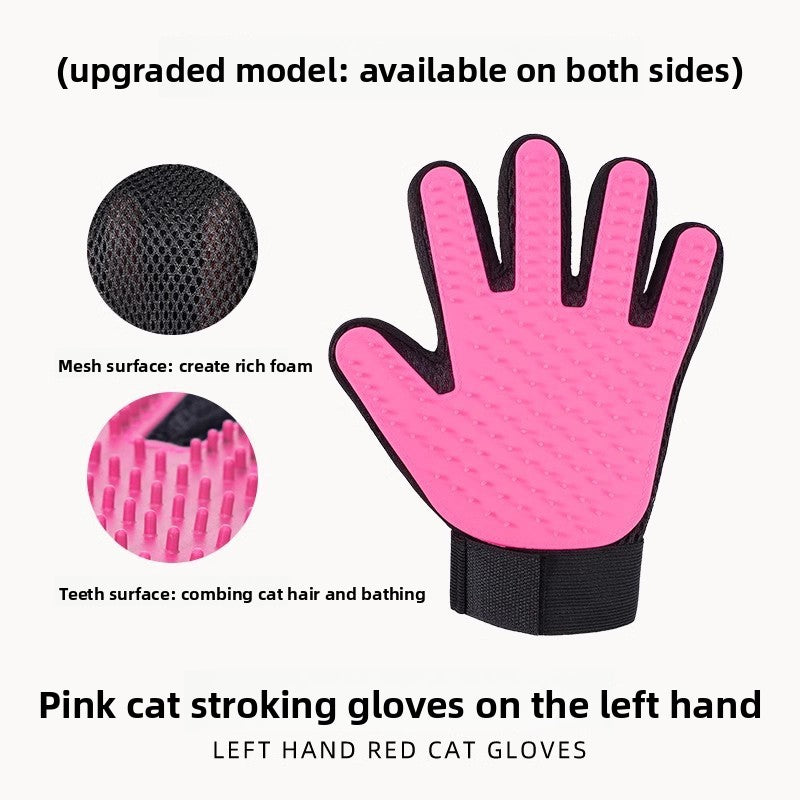 Pet Grooming Glove for Cats and Dogs