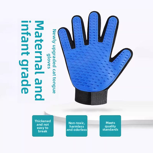 Pet Grooming Glove for Cats and Dogs